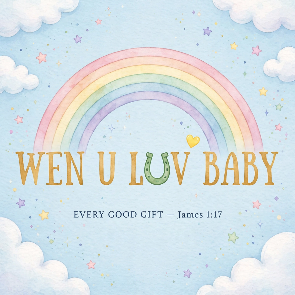 WEN U LUV Baby — Onesie (Rainbow)