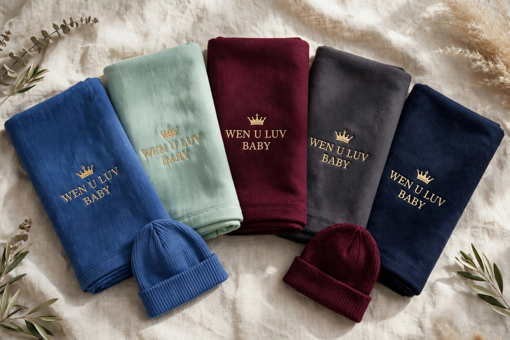 WEN U LUV Baby receiving blankets - boys colors