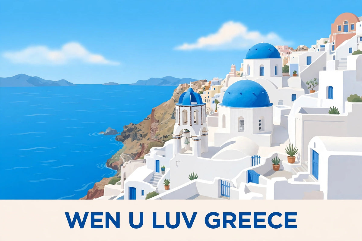 Wen U Luv Greece Tee