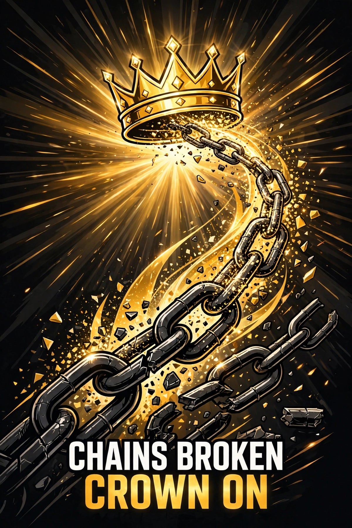 Chains Broken Crown On Tee