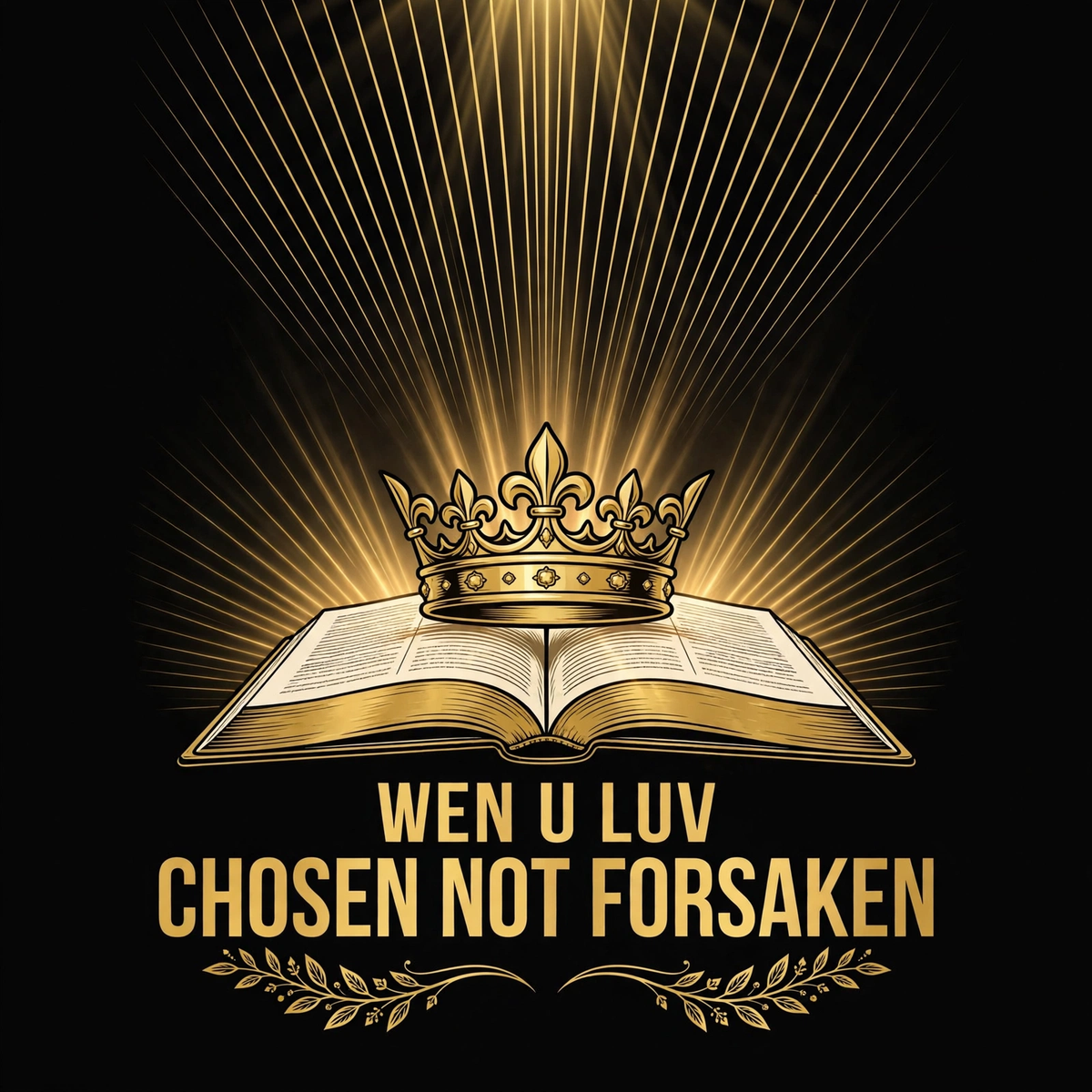 Wen U Luv Chosen Not Forsaken design