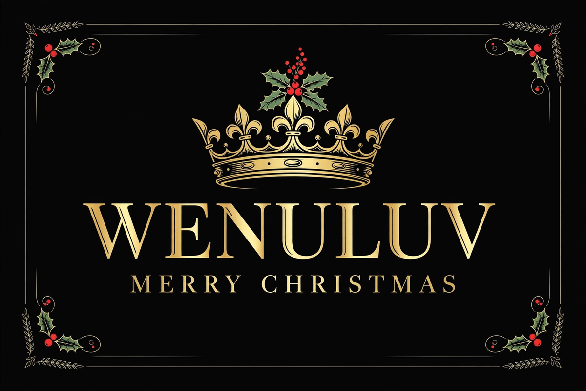 WENULUV Merry Christmas tee design