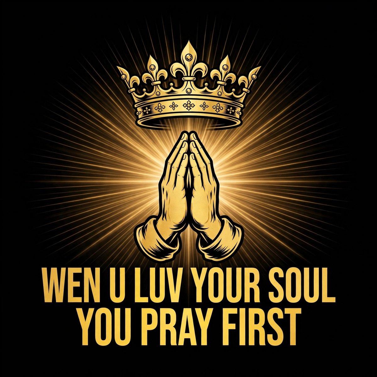 Wen U Luv Your Soul You Pray First design
