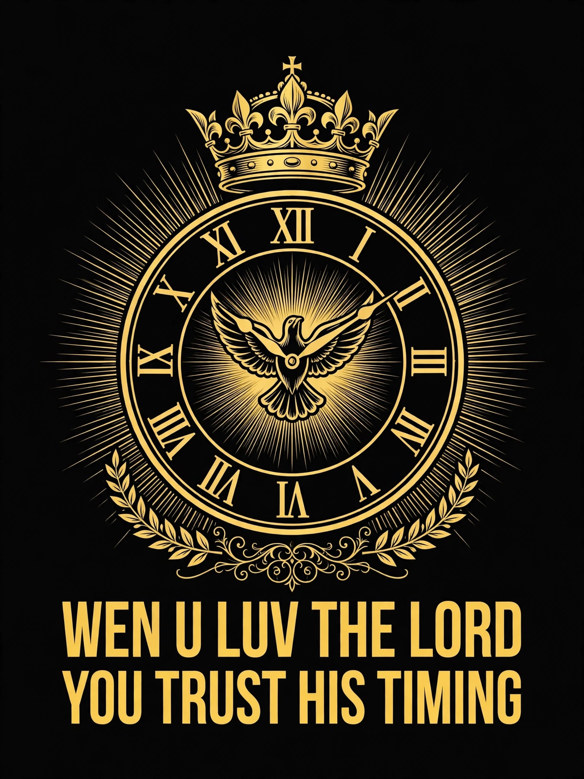 Wen U Luv The Lord You Trust His Timing design