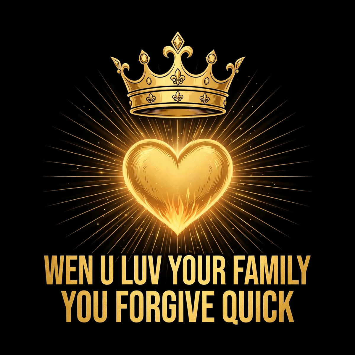 Wen U Luv Your Family You Forgive Quick design