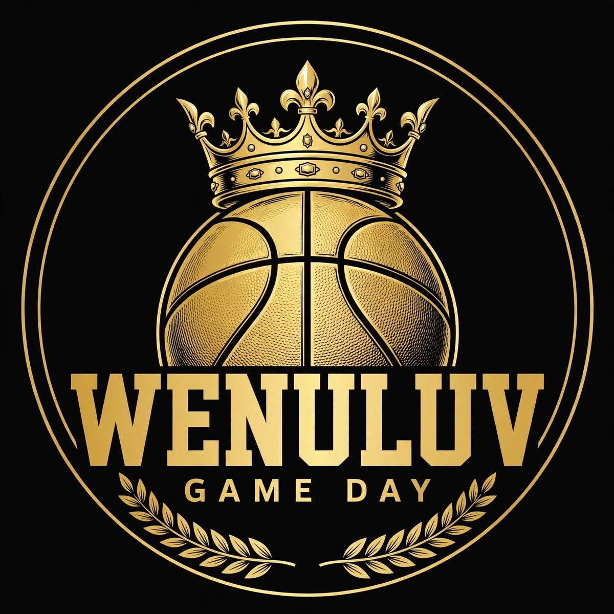 WENULUV Game Day basketball design