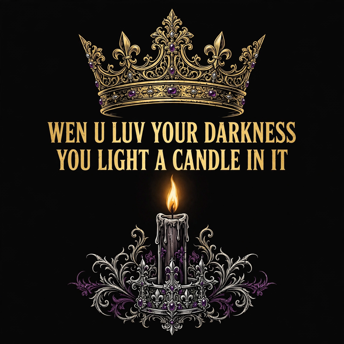 Wen U Luv Your Darkness You Light A Candle In It Tee