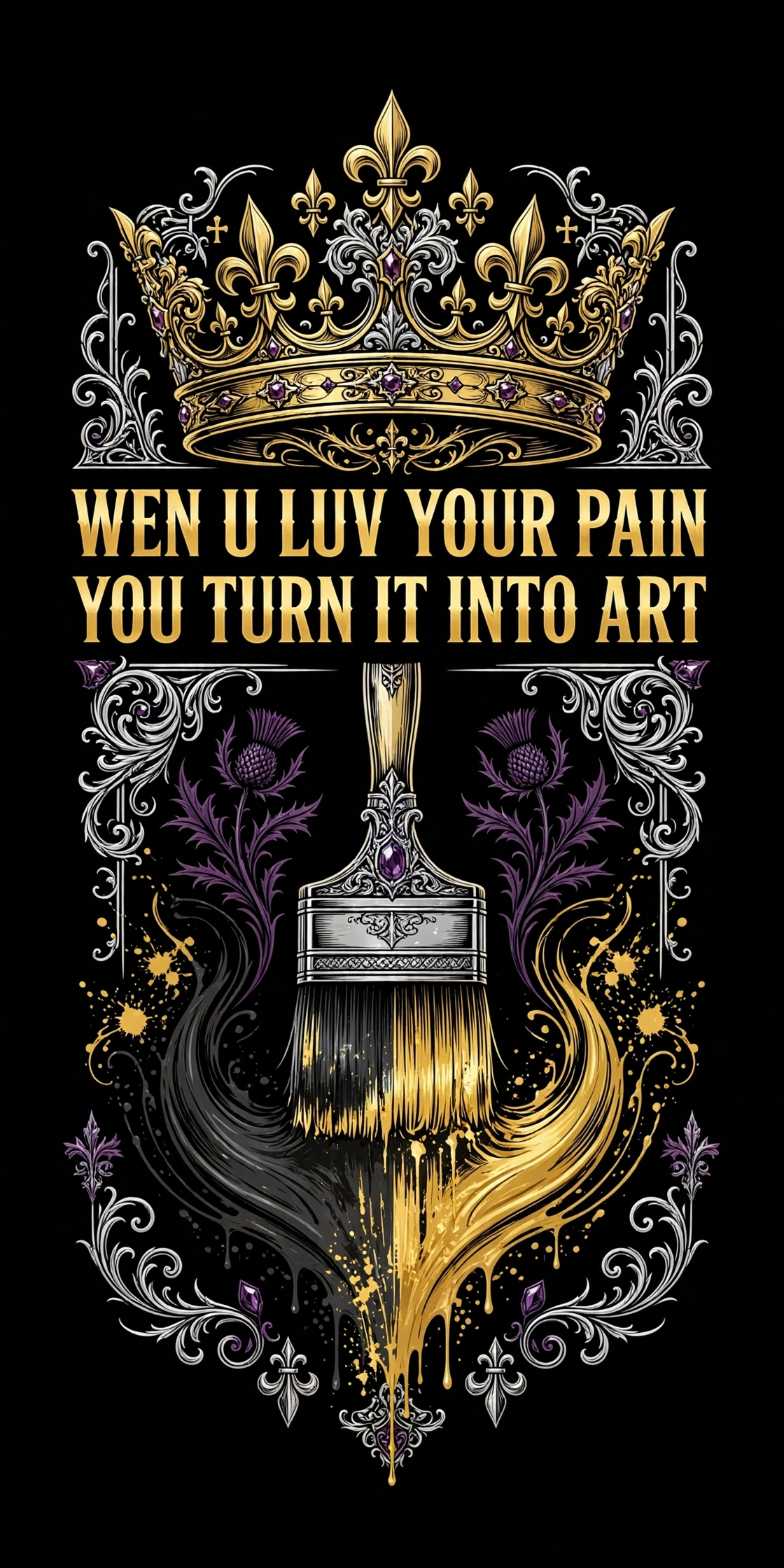 Wen U Luv Your Pain You Turn It Into Art Tee