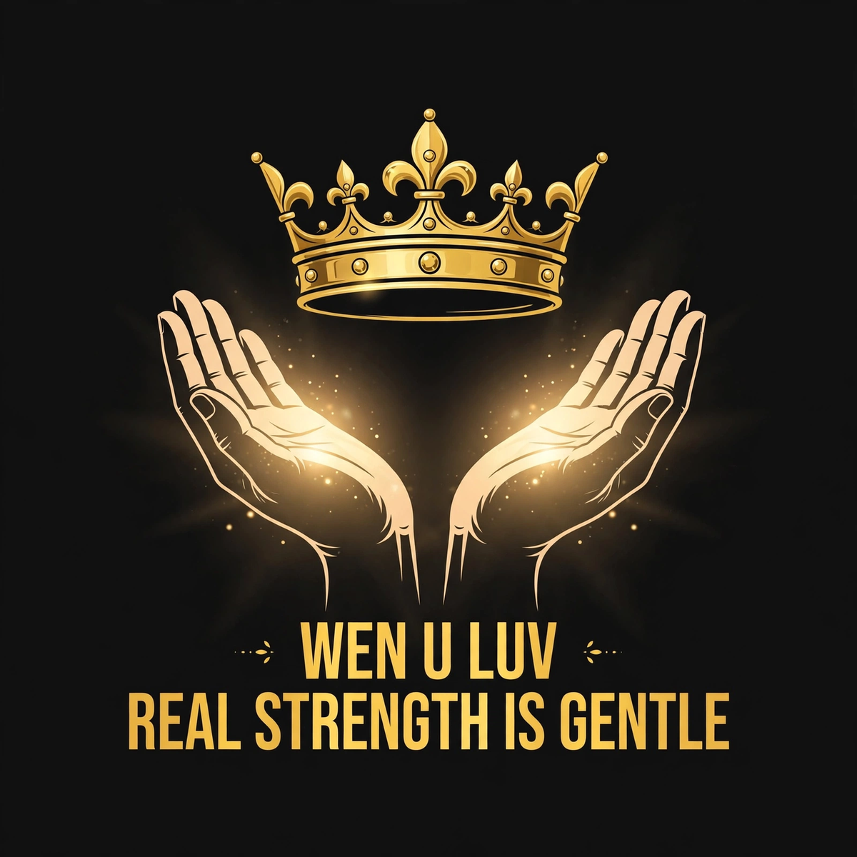 Wen U Luv Real Strength Is Gentle design