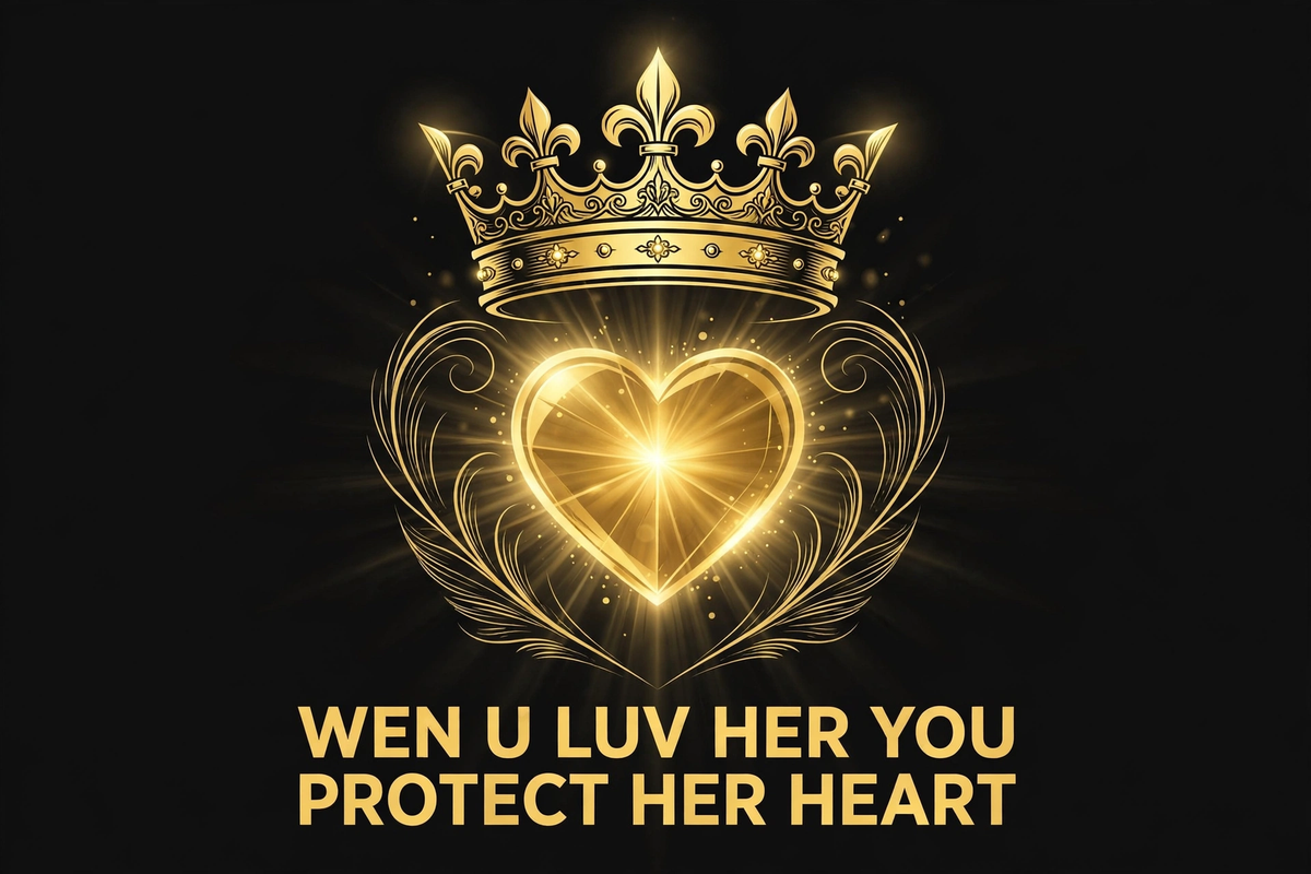 Wen U Luv Her You Protect Her Heart design