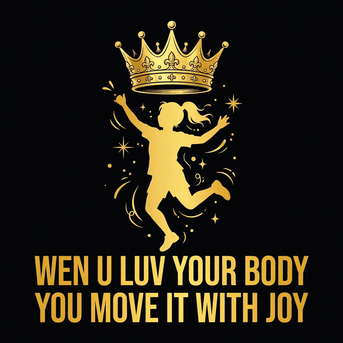 Wen U Luv Your Body You Move It With Joy design