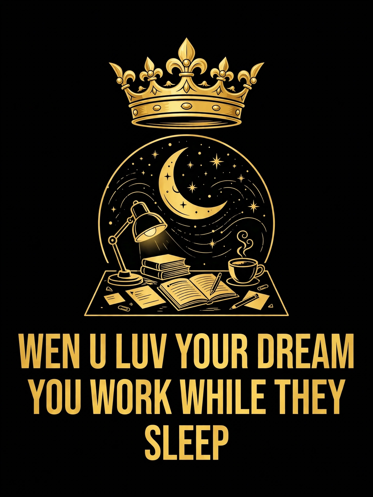Wen U Luv Your Dream You Work While They Sleep design