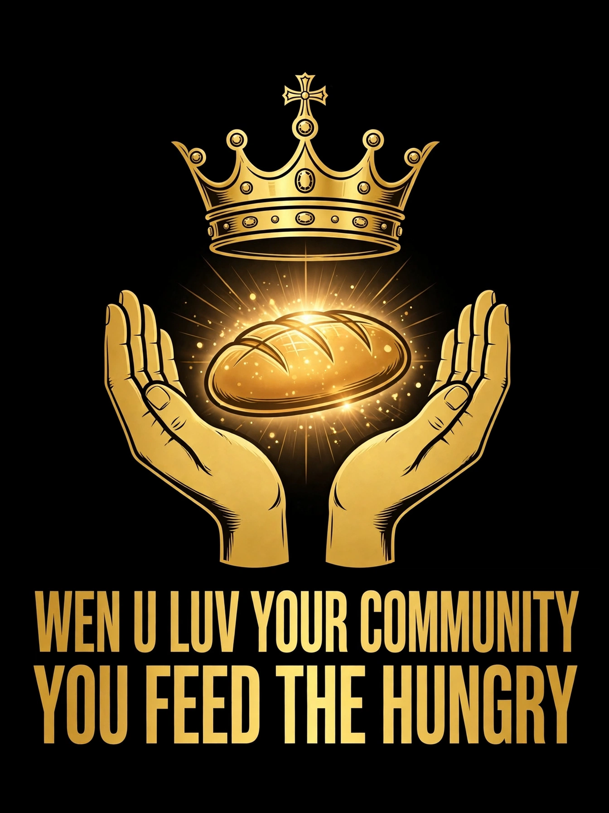 Wen U Luv Your Community You Feed The Hungry design