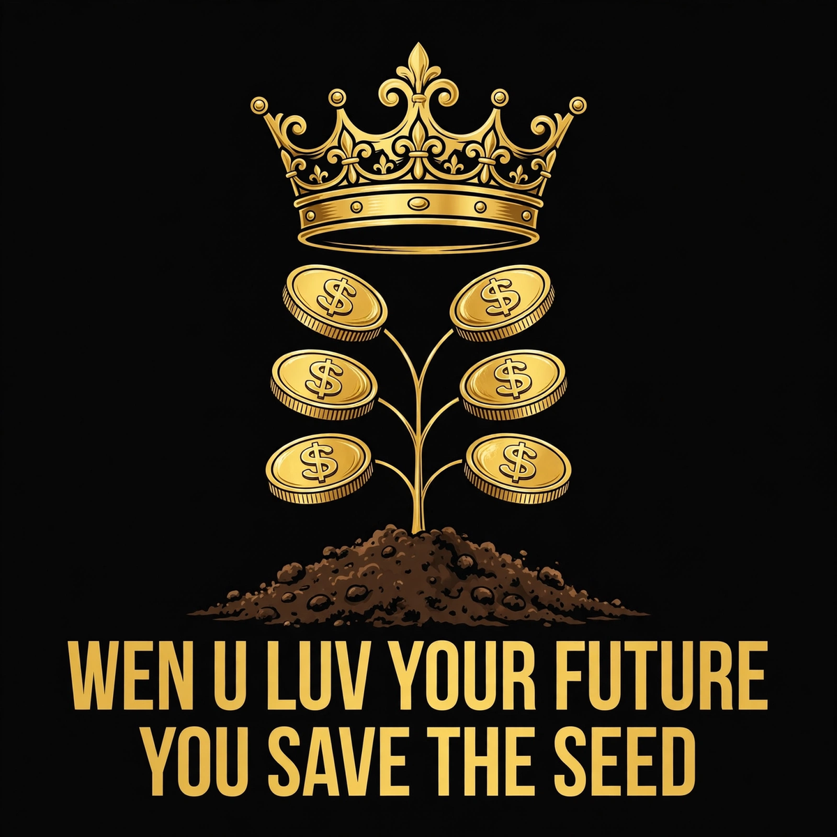 Wen U Luv Your Future You Save The Seed design