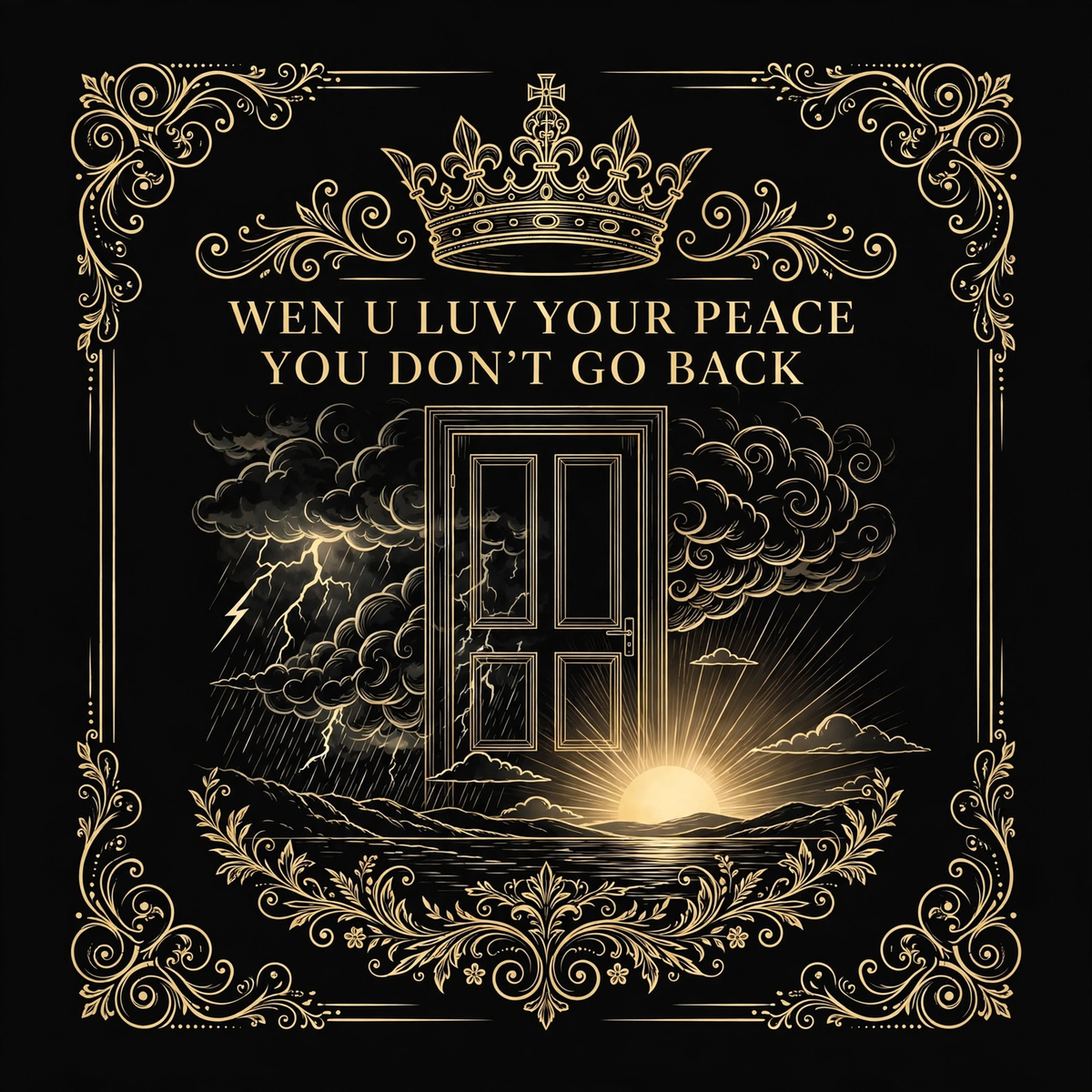 Wen U Luv Your Peace You Don't Go Back Tee