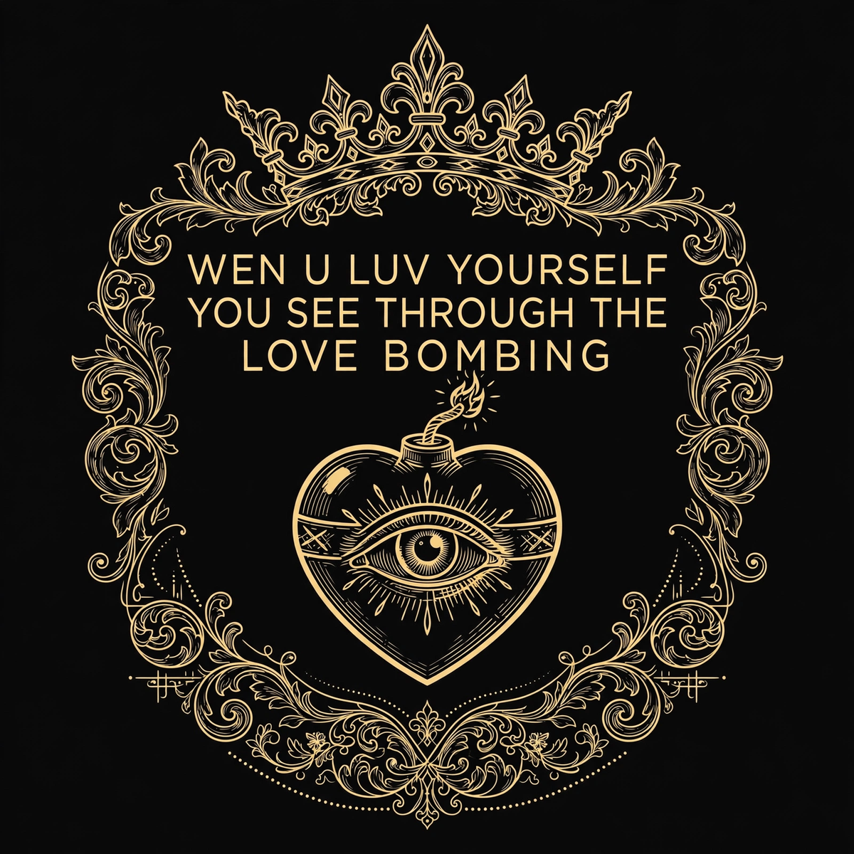 Wen U Luv Yourself You See Through The Love Bombing Tee