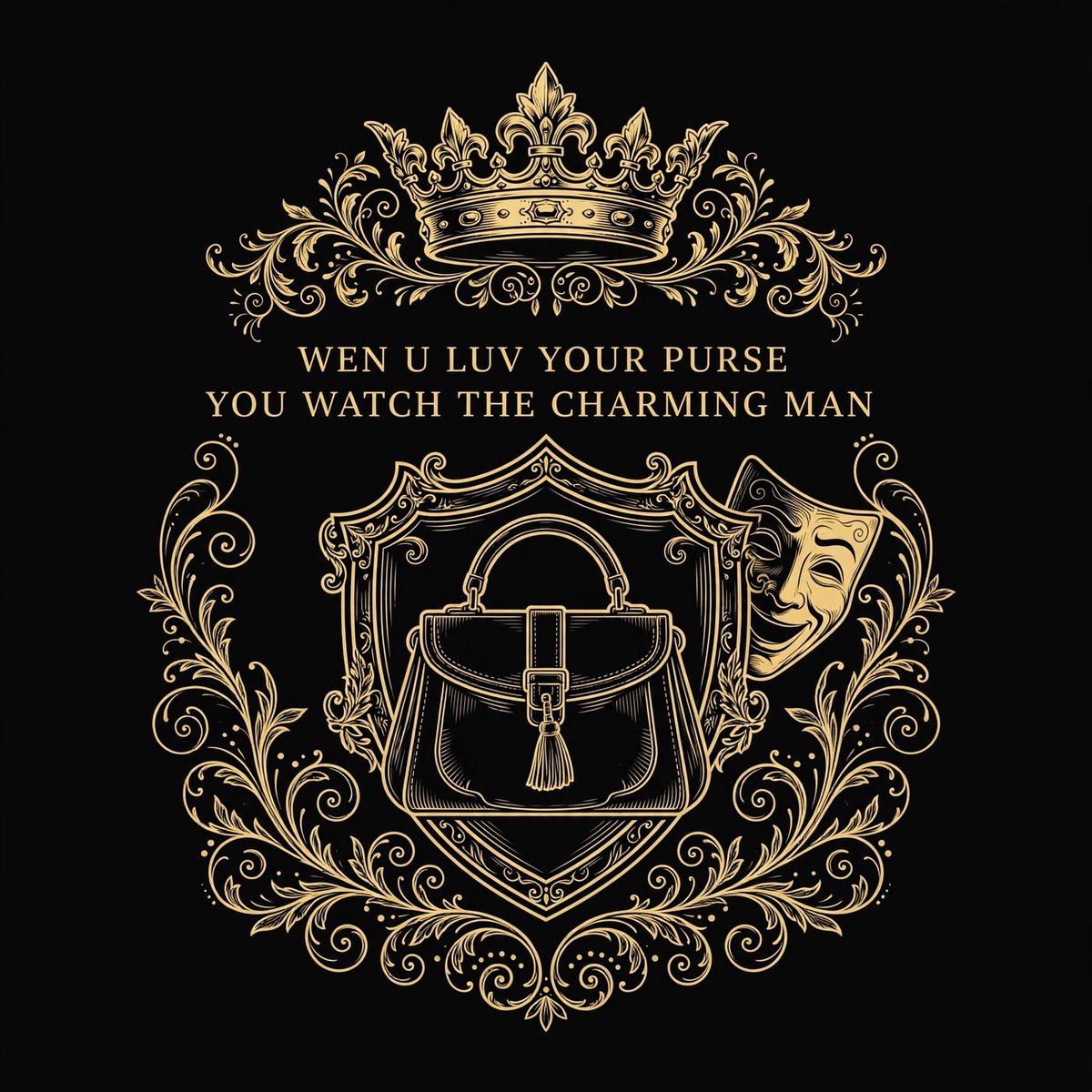 Wen U Luv Your Purse You Watch The Charming Man Tee