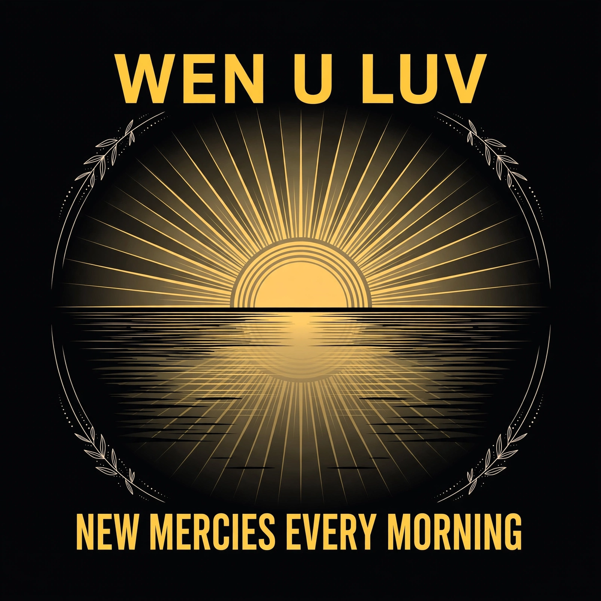 Wen U Luv New Mercies Every Morning design