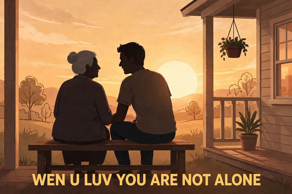 Wen U Luv You Are Not Alone Tee