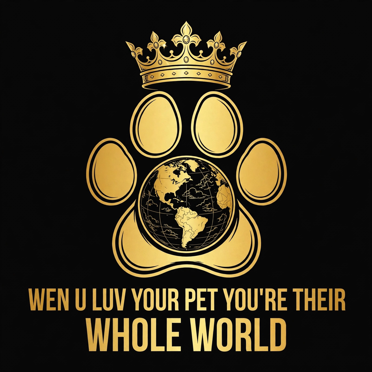 Wen U Luv Your Pet You’Re Their Whole World design
