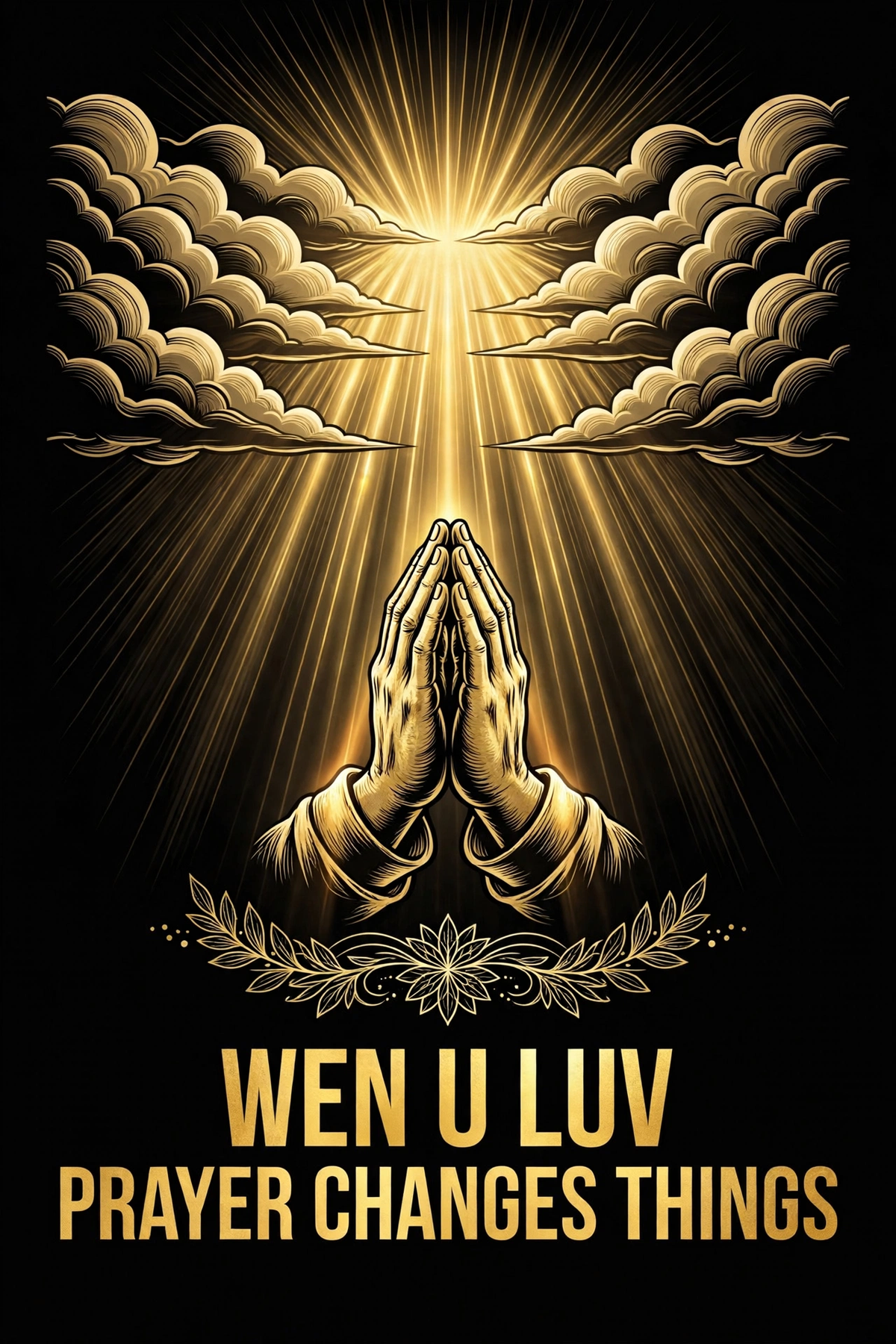 Wen U Luv Prayer Changes Things design
