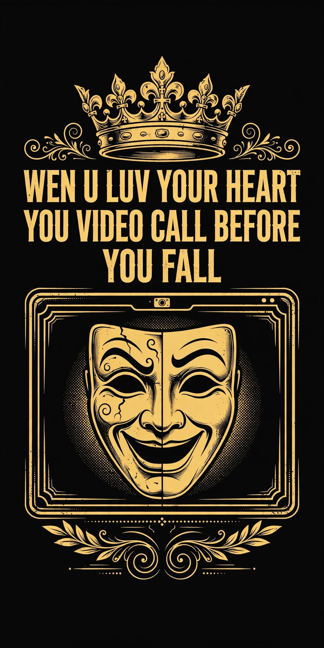 Wen U Luv Your Heart You Video Call Before You Fall Tee