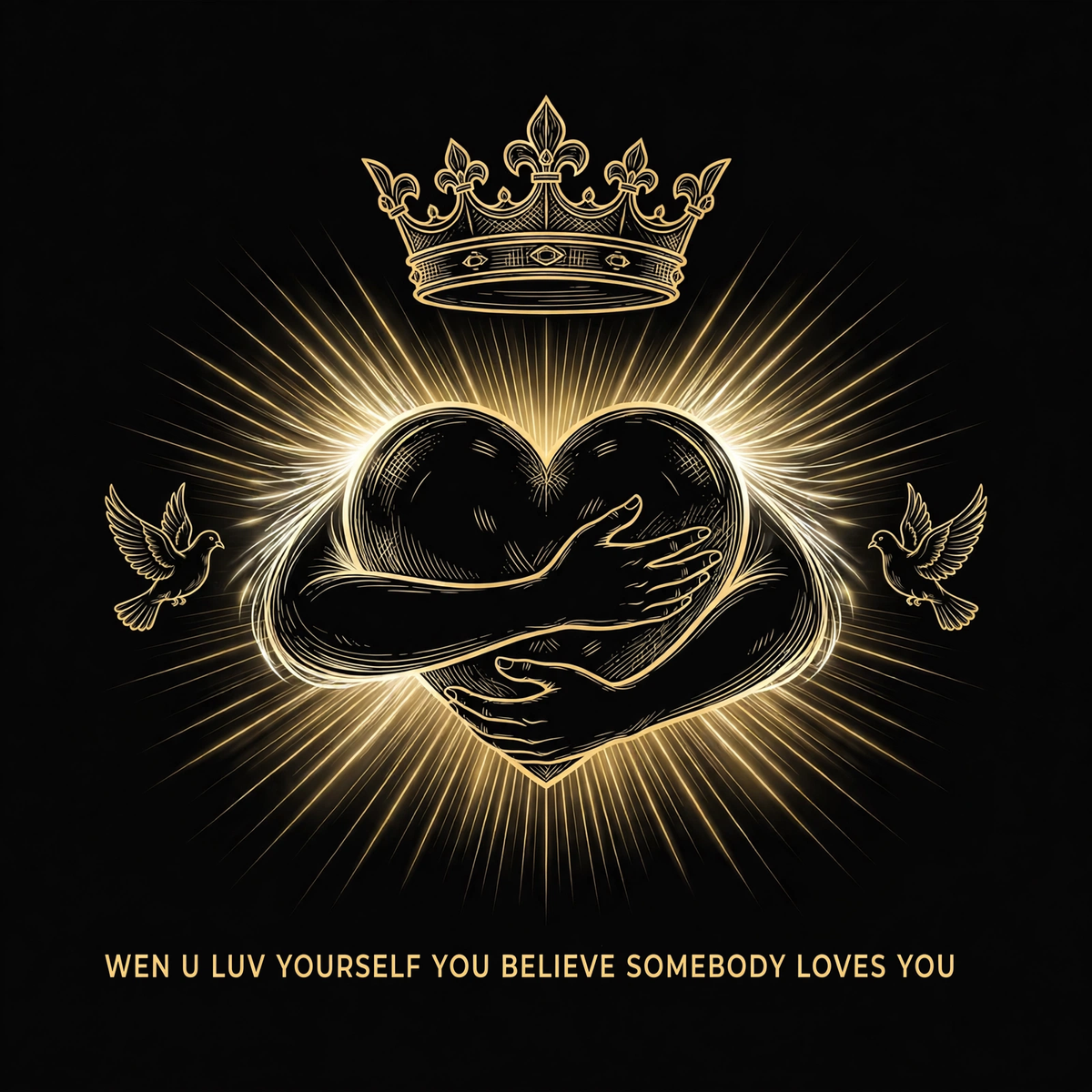 Wen U Luv Yourself You Believe Somebody Loves You Tee