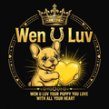 Wen U Luv Yellow Heart Puppy Tee