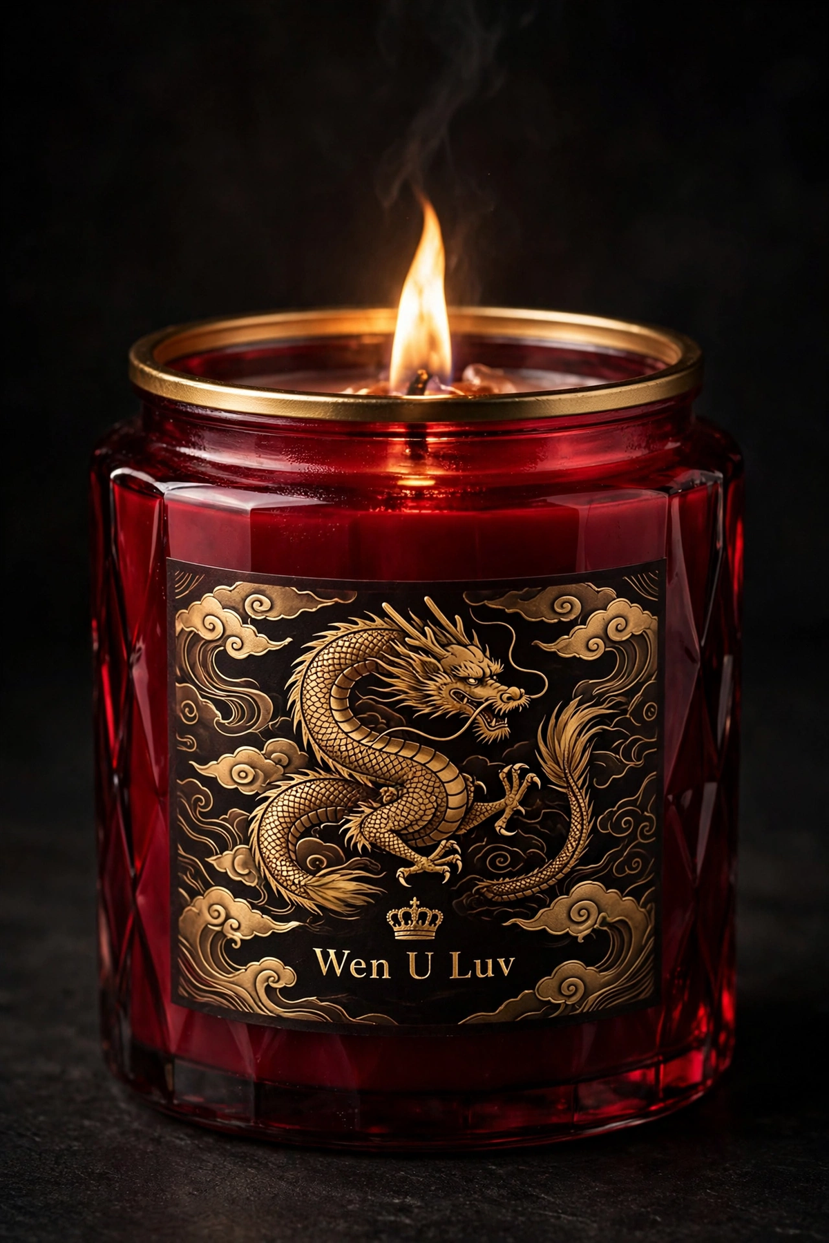 WEN U LUV Candle - Golden Dragon