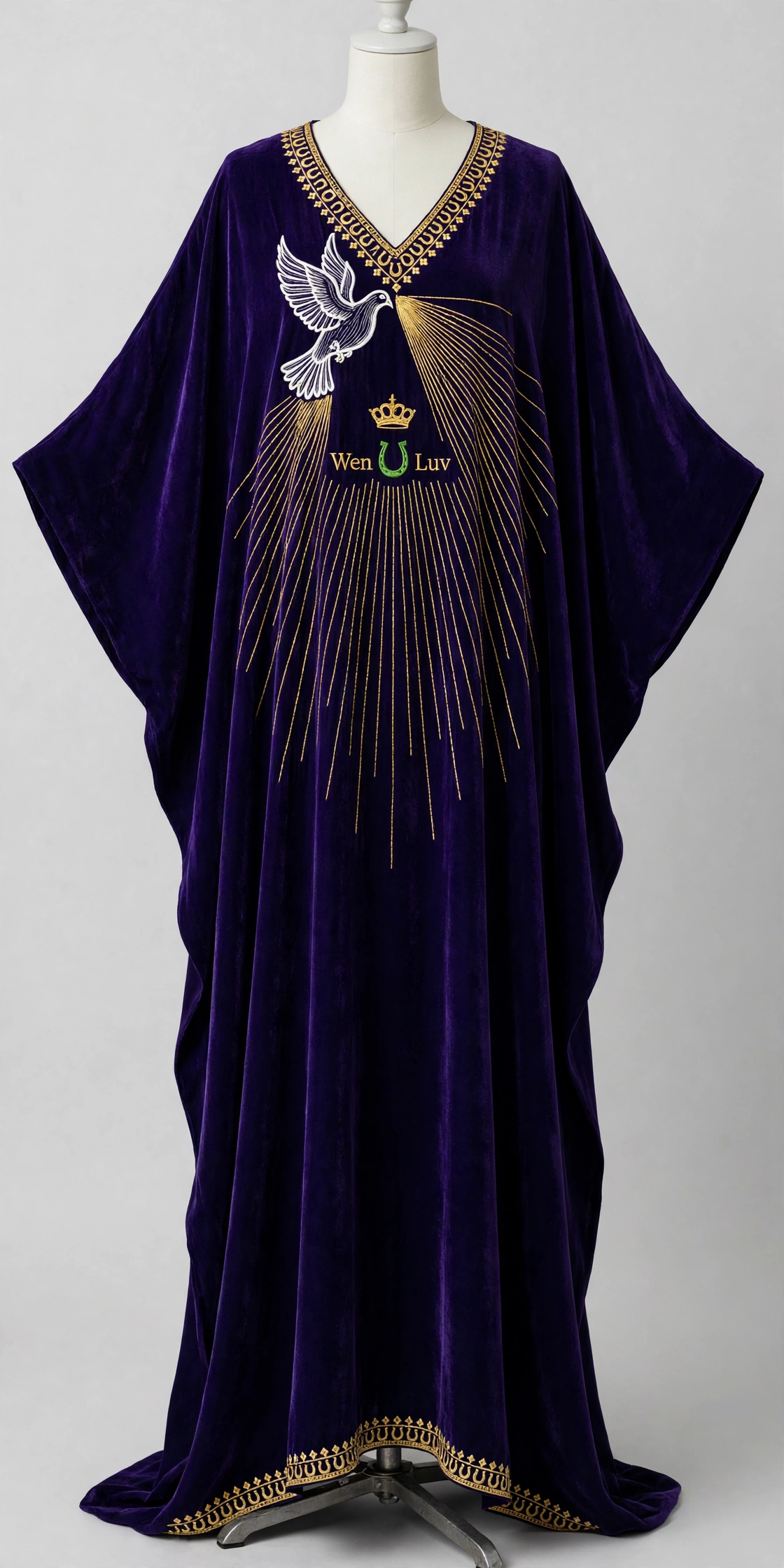 WEN U LUV Kaftan Dress - Glory Dove (One Size)