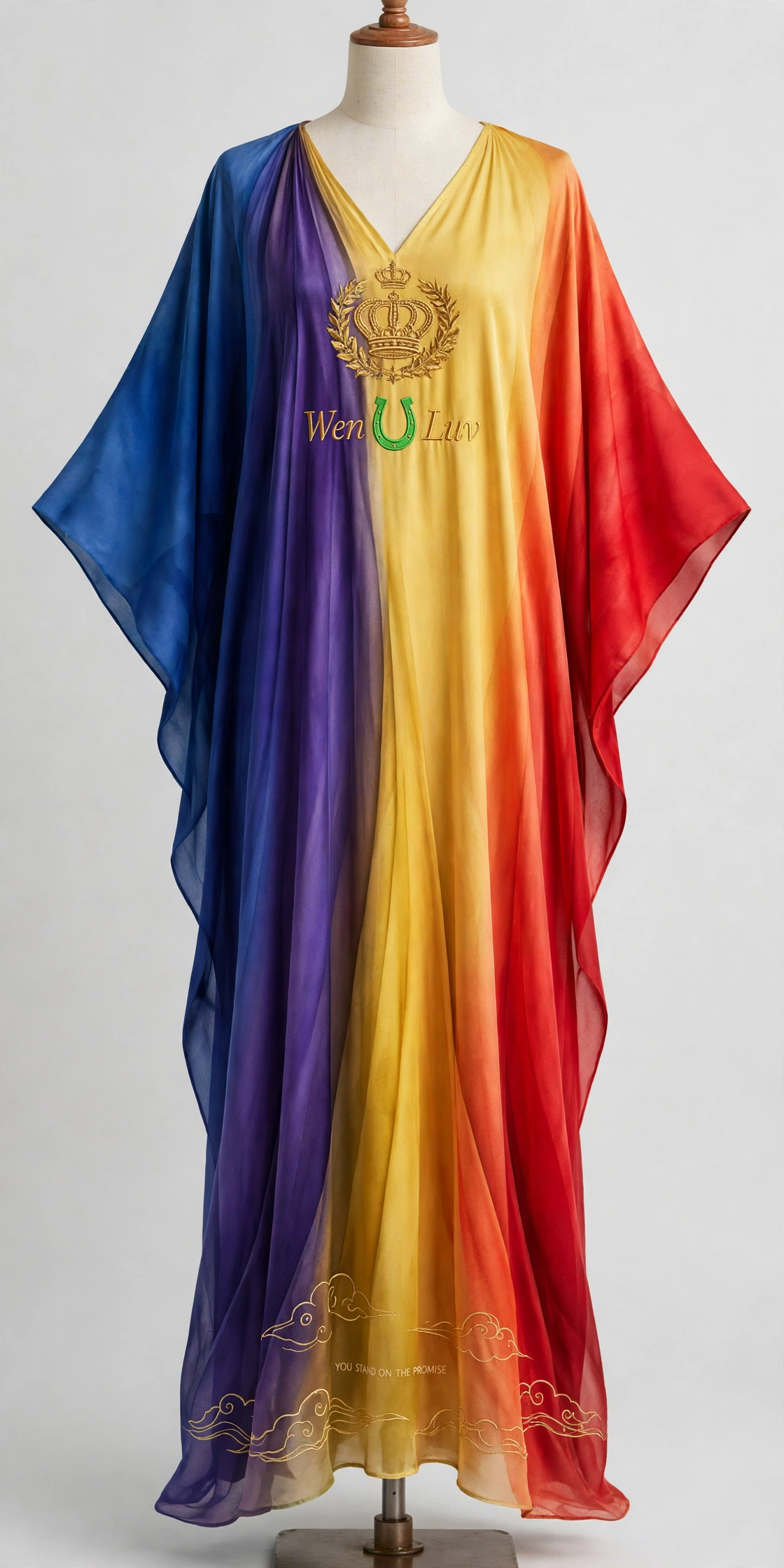 WEN U LUV Kaftan Dress - Rainbow Covenant (One Size)