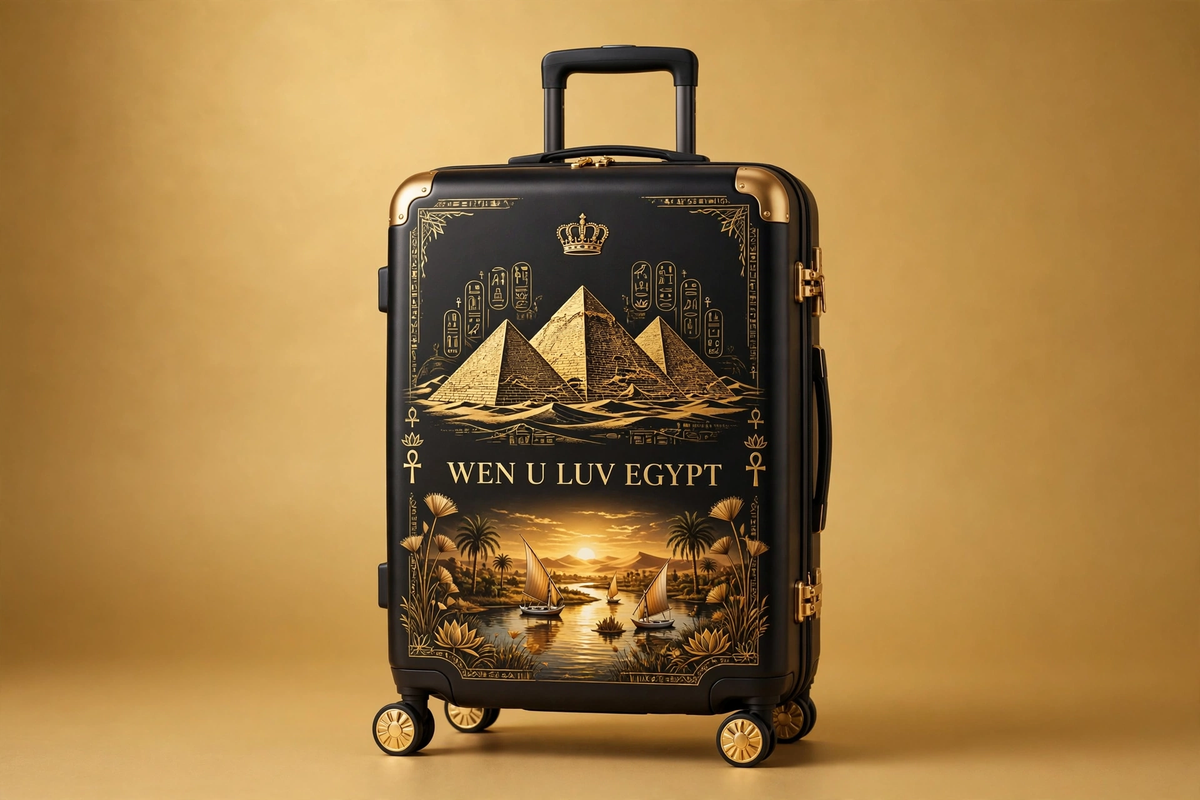 WEN U LUV Egypt Carry-On - Pyramids Gold