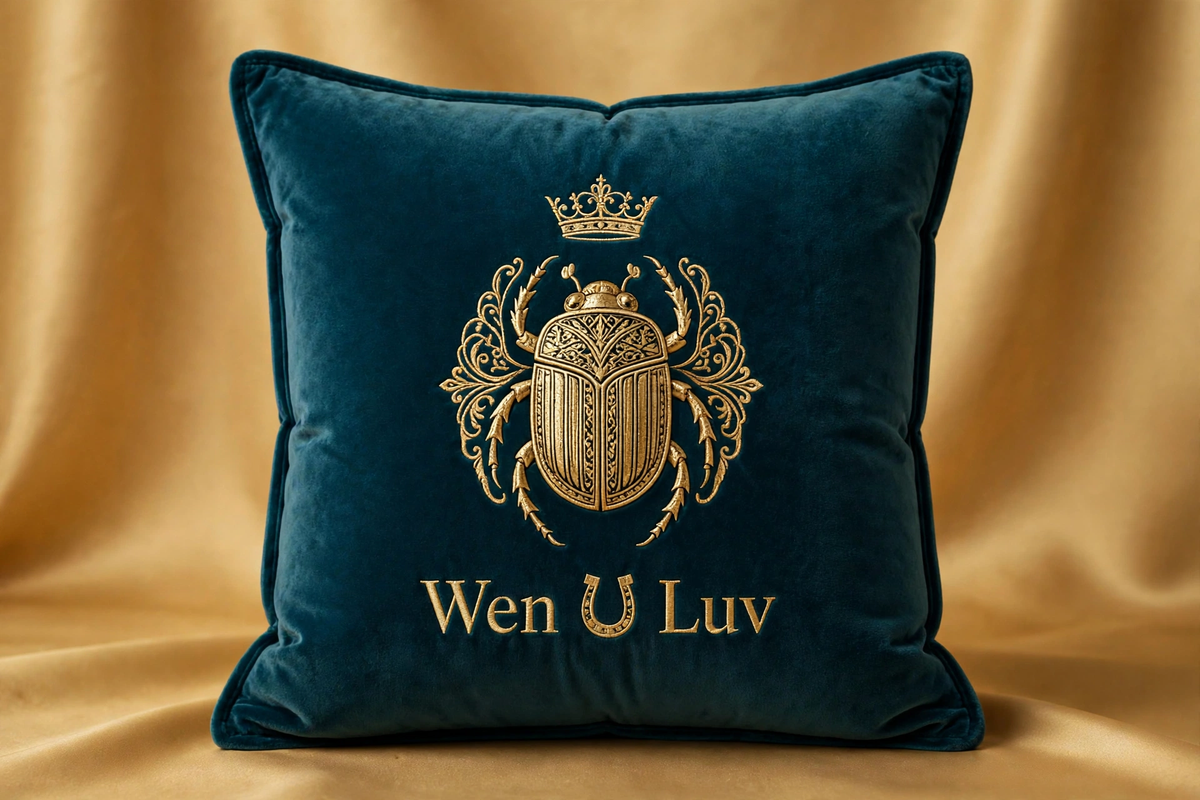 WEN U LUV Egypt Pillow - Scarab