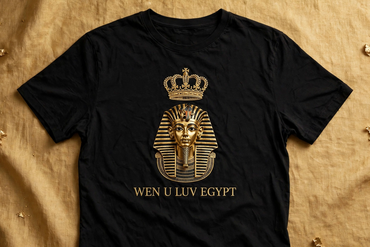 WEN U LUV Egypt Tee - Pharaoh Mask