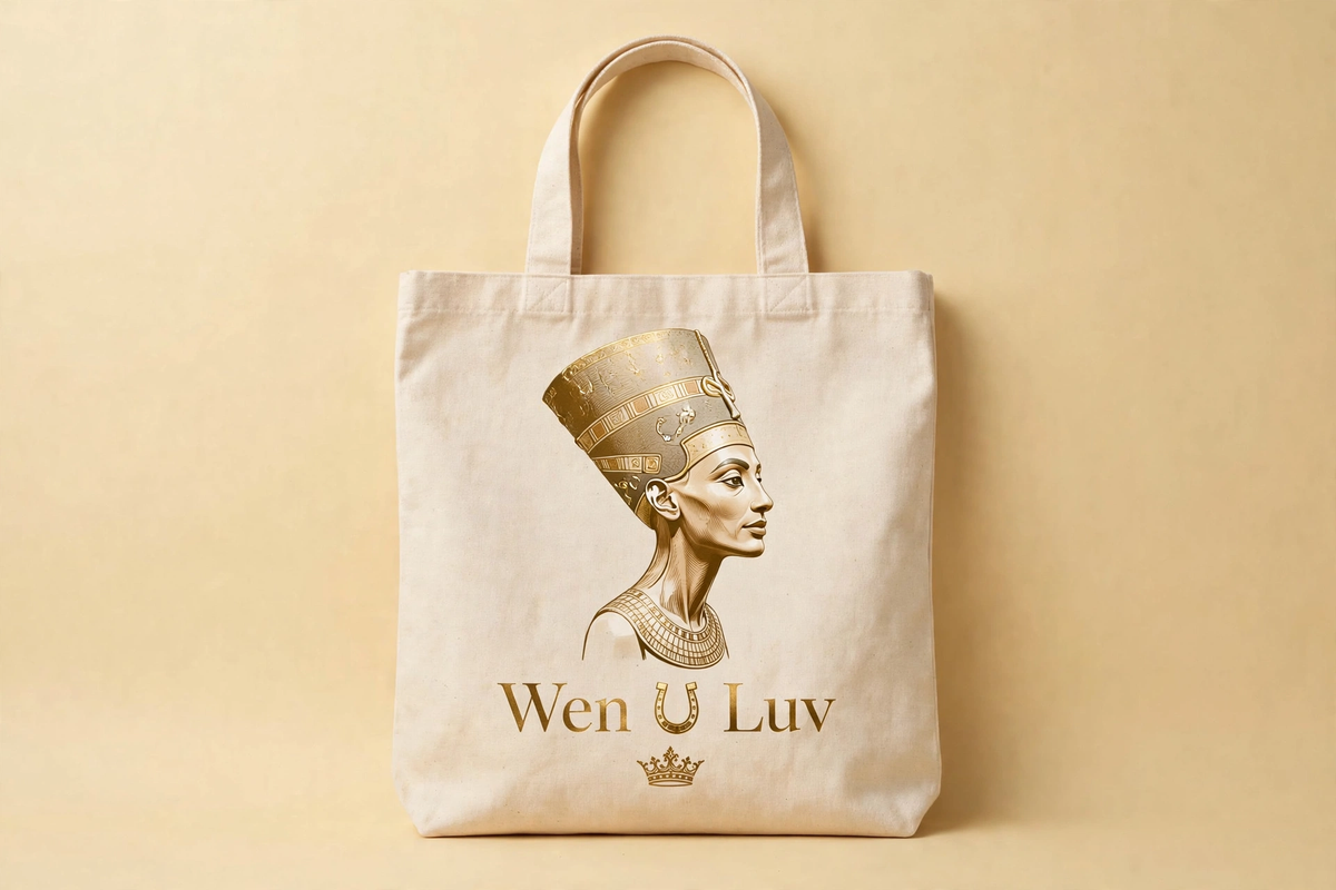 WEN U LUV Egypt Tote - Nefertiti