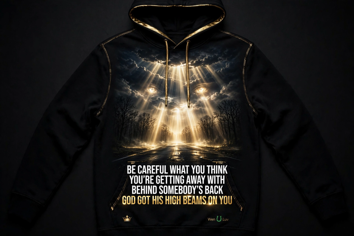 HIGH BEAMS Hoodie - Black + Gold