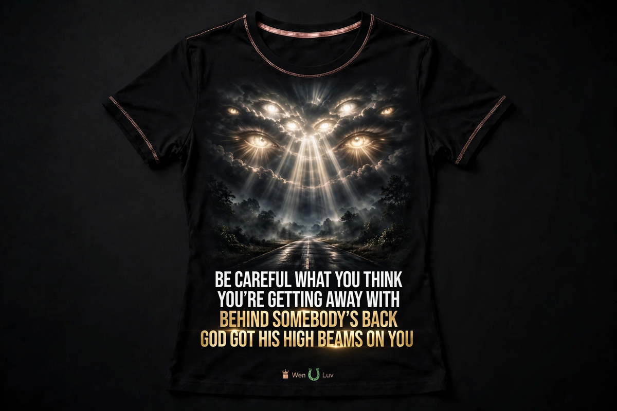 HIGH BEAMS Tee - Women's (Black + Rose Gold)