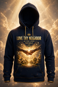 LOVE THY NEIGHBOR Hoodie - Navy + Gold