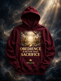 OBEDIENCE Hoodie - Burgundy + Gold