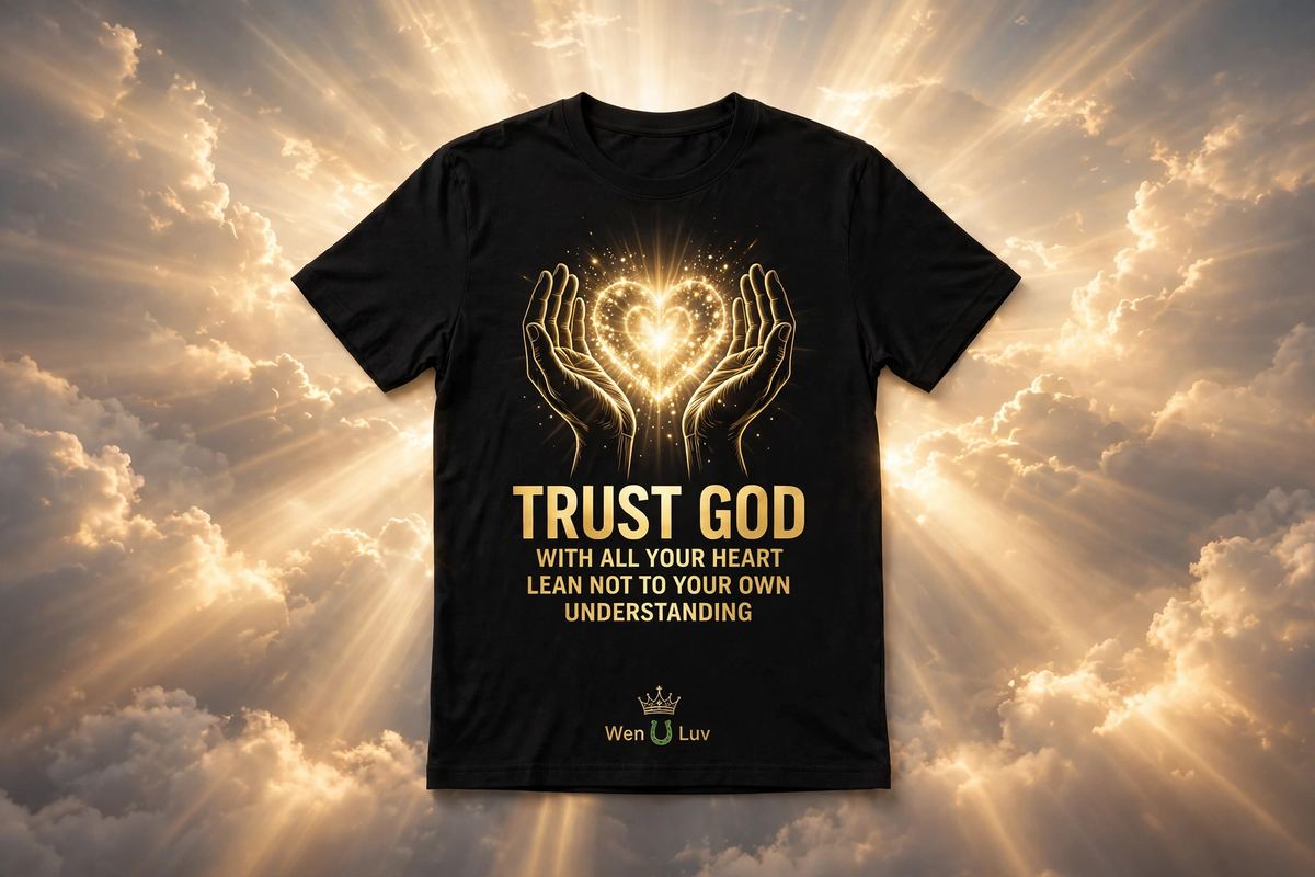 TRUST GOD Tee - Men's (Black + Gold)