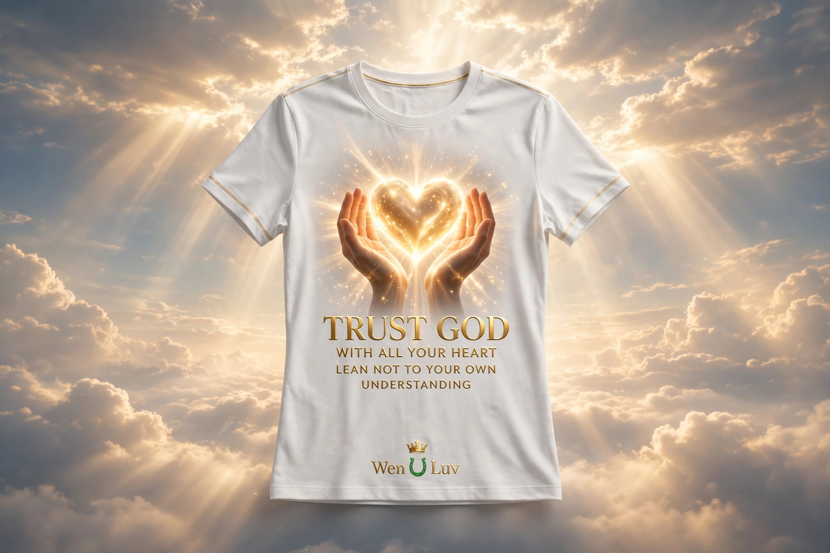 TRUST GOD Tee - Women's (White + Gold)