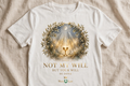 NOT MY WILL Tee - Women's (White + Gold)