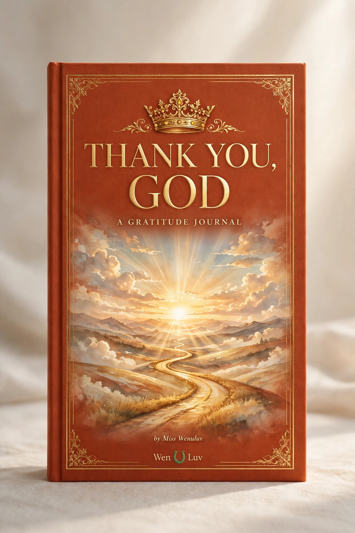THANK YOU, GOD - Gratitude Journal (Burnt Orange Sunrise)