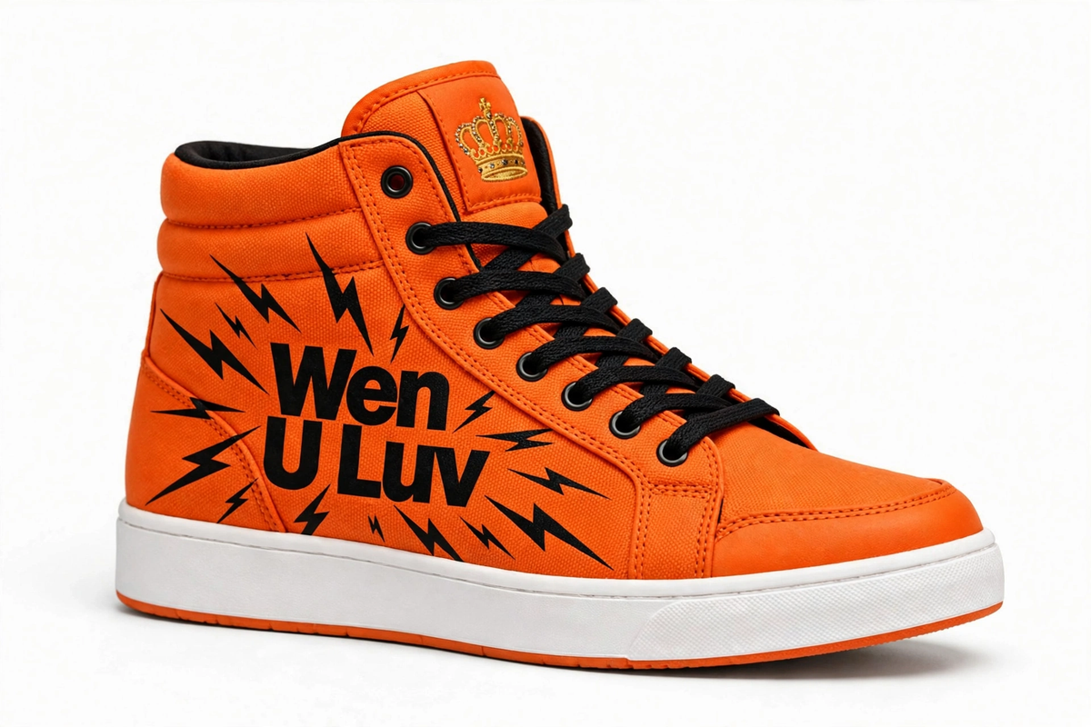 WEN U LUV Loud Sneakers - Loud Orange