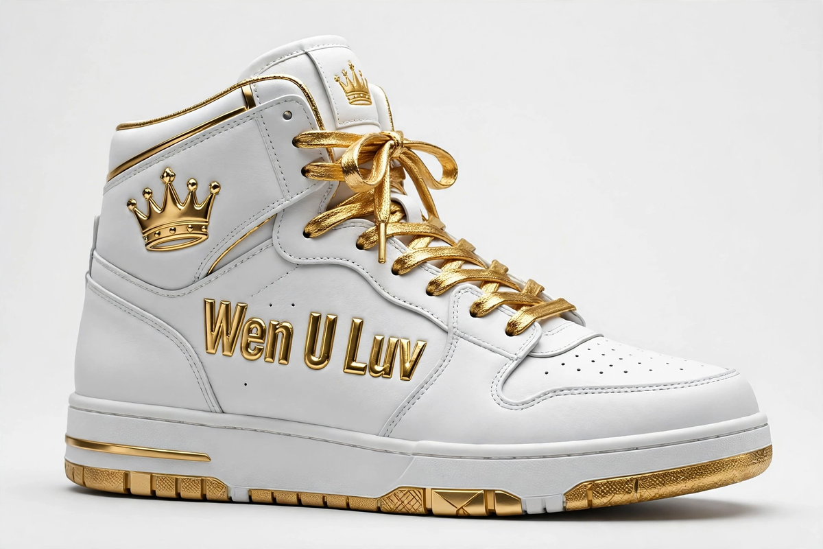 WEN U LUV Loud Sneakers - White Gold