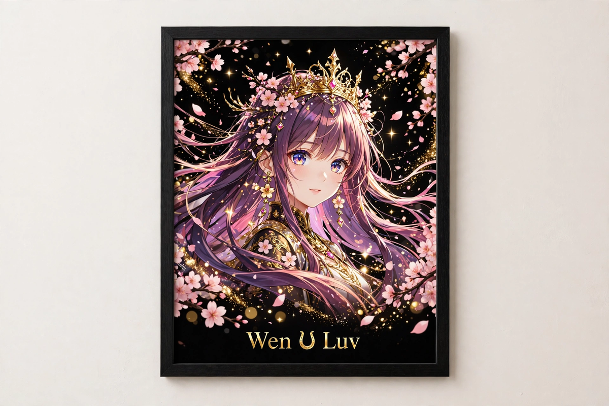 WEN U LUV Poster - Crowned Anime