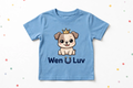 WEN U LUV Toddler Tee - Puppy Crown