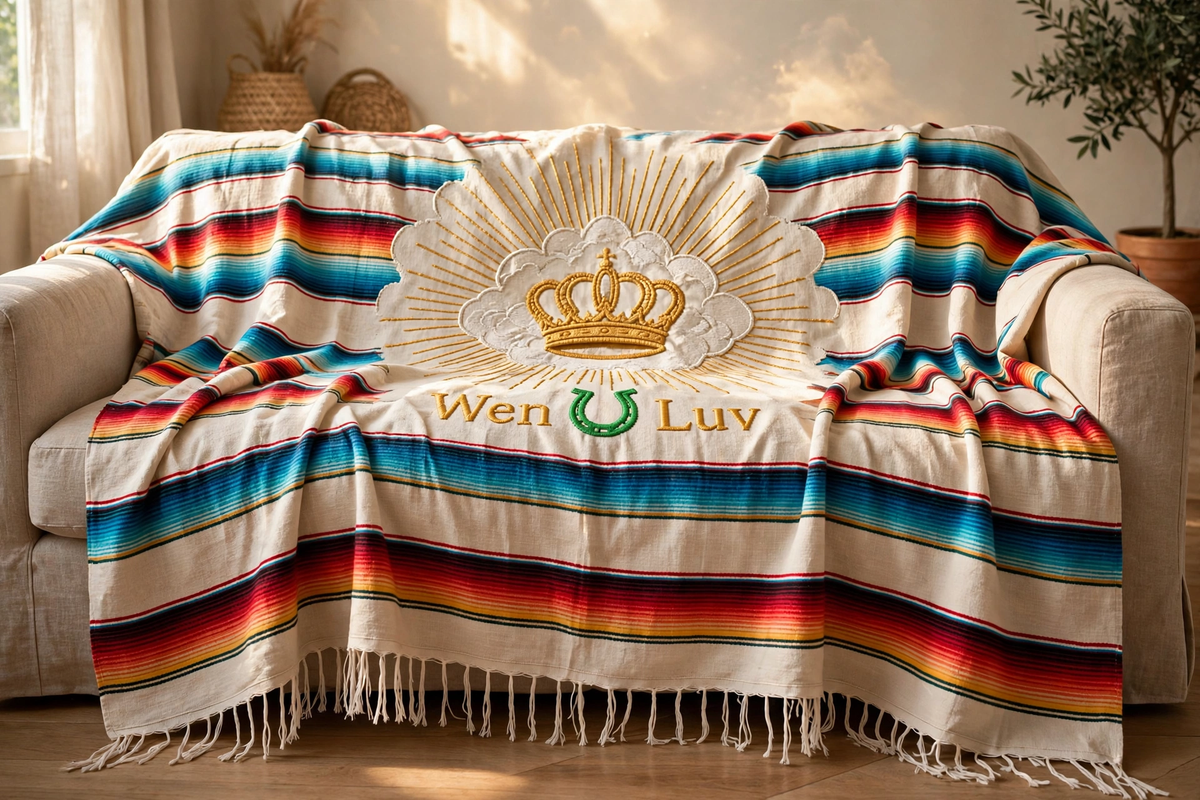 WEN U LUV Prayer Blanket - Serape Glory (Oversized Throw)