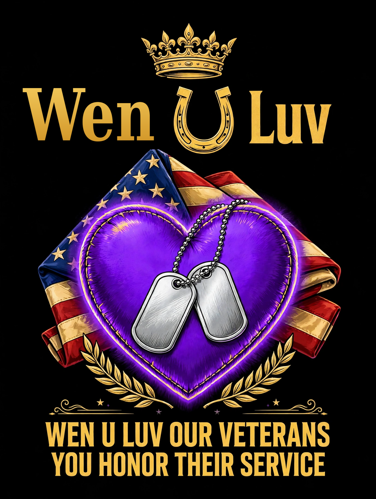 Wen U Luv Honor Our Veterans Tee