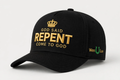 GOD SAID REPENT Cap - Black + Gold